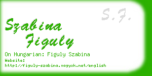 szabina figuly business card